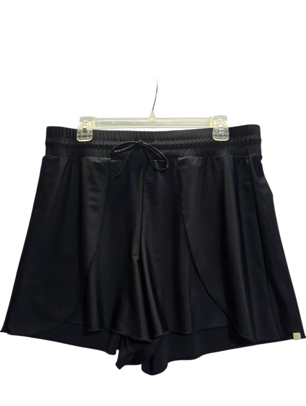 NWT SUMMERSALT BLACK SWIM SHORTS SKORT SWIMSUIT COVER UP SIZE L